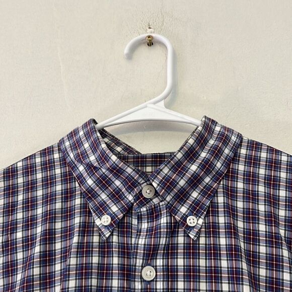 Brooks Brothers blue plaid long sleeve button down shirt Size M - Picture 5 of 11